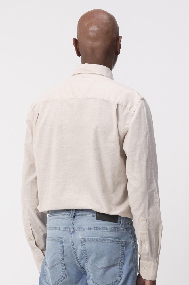 SAWYER CASUAL OVERHEMD LM 096149 8032 Doeskin beige